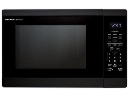 Sharp SMC1461HB 1.4 Cu. Ft. Black Countertop Microwave Oven on Sale