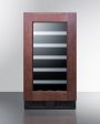 Summit CL18WCPNRLHD 18  Wide Built-In Wine Cellar (Panel Not Included) Fashion