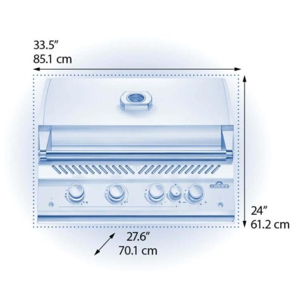 Napoleon Bbq BIG32RBNSS1 Built-In 700 Series 32 With Infrared Rear Burner , Natural Gas, Stainless Steel Fashion