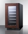 Summit CL18WCPNR 18  Wide Built-In Wine Cellar (Panel Not Included) Hot on Sale