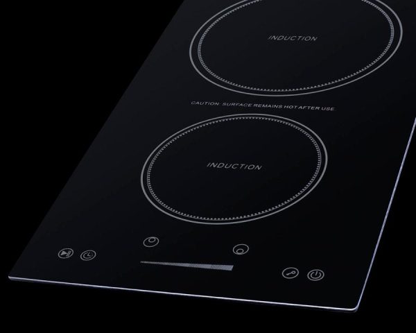 Summit SINC2B115TK13 13  Wide 115V 2-Zone Induction Cooktop, Cord Included Online Hot Sale