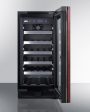 Summit ALWC15PNR 15  Wide Built-In Wine Cellar, Ada Compliant (Panel Not Included) For Sale