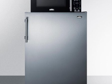 Summit MRF708BLSSA Microwave Refrigerator Combination With Allocator Online Sale