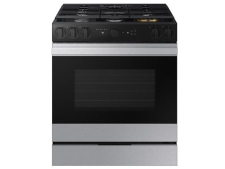 Samsung NSG6DG8500SR Bespoke 6.0 Cu. Ft. Smart Slide-In Gas Range With Air Sous Vide & Air Fry In Stainless Steel Discount