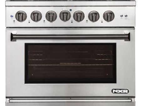 Nxr Ranges AKD3605 36-In. Culinary Series Professional Style Gas And Electric Dual Fuel Range, Stainless Steel Sale