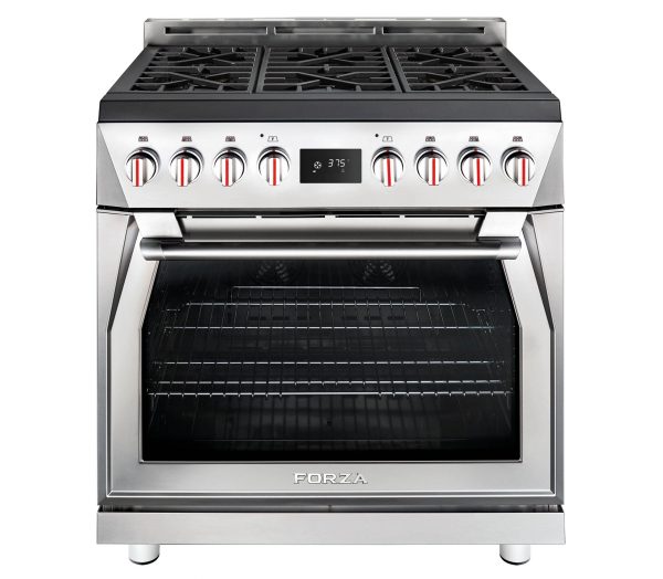 Forzacucina FR366DF 36  Professional Dual Fuel Range Hot on Sale