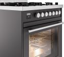 Ilve UP30WMPMG Professional Plus Ii 30 Inch Dual Fuel Natural Gas Freestanding Range In Matte Graphite With Trim on Sale