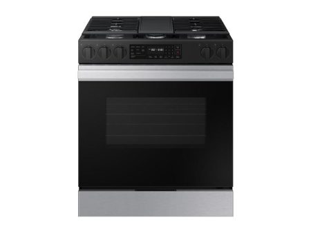 Samsung NSG6DG8300SR Bespoke 6.0 Cu. Ft. Smart Slide-In Gas Range With Air Fry & Precision Knobs In Stainless Steel Hot on Sale