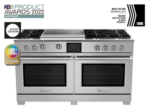 Bluestar BSDF606G 60  Dual Fuel Range With 24  Griddle on Sale